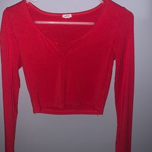GARAGE Red Long-Sleeve